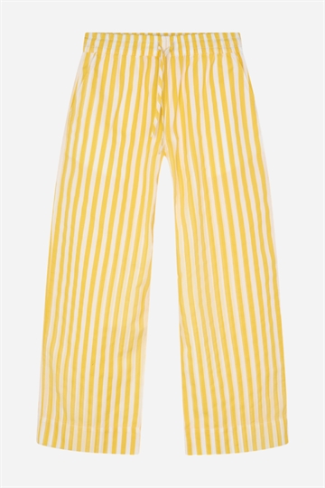 Mads Nørgaard Sacky Pipa Pants - White Alyssum / Citronzest 